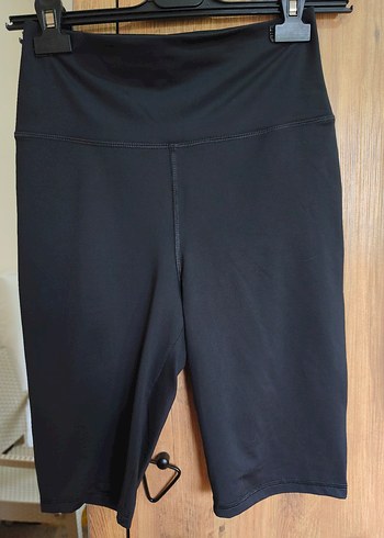 Siyah Midi Spor Şortu - Görsel 2