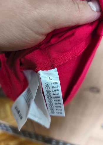 Kırmızı Pamuklu Bohem Kısa Kollu Bluz - Görsel 4