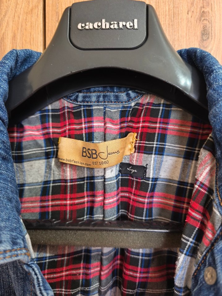 Düğmeli Mavi Kadın Denim Ceket - Görsel 3