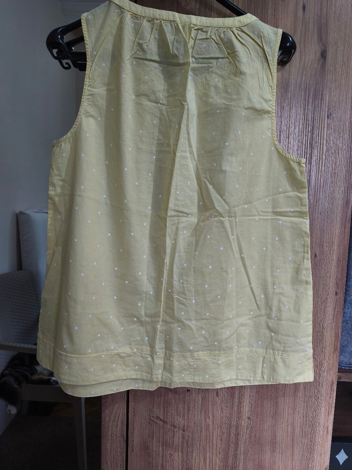 Sarı Düğmeli Bluz - Görsel 2