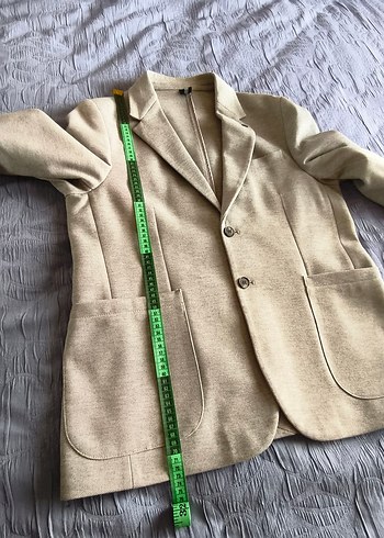 Gri Düğmeli Erkek Ceket - Görsel 9