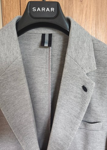 Gri Düğmeli Erkek Ceket - Görsel 3