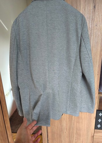 Gri Düğmeli Erkek Ceket - Görsel 4