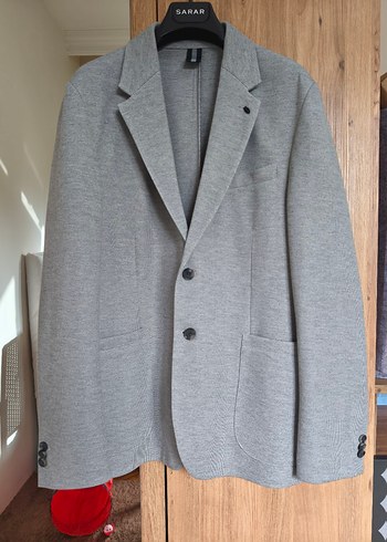 Gri Düğmeli Erkek Ceket - Görsel 2