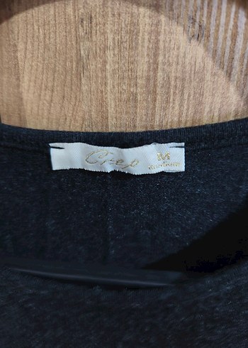 Siyah Uzun Kollu Salaş Midi Tunik - Görsel 4