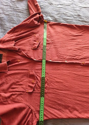 Bordo Uzun Kollu Keten Erkek Gömlek - Görsel 4