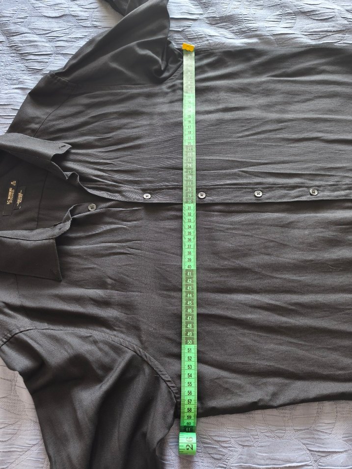 Siyah Erkek Gömlek - Görsel 4