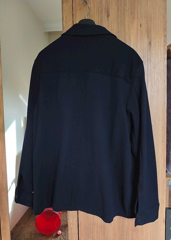 Düğmeli Lacivert Erkek Gömlek - Görsel 2