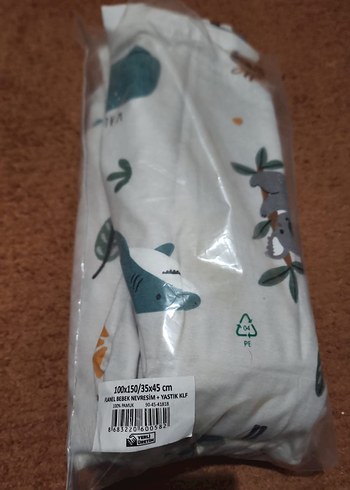 Baskılı Gri Çocuk Nevresim+2 Yastık Kılıfı - Görsel 2