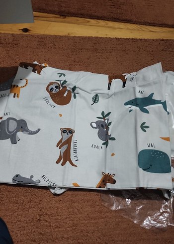 Baskılı Gri Çocuk Nevresim+2 Yastık Kılıfı - Görsel 4