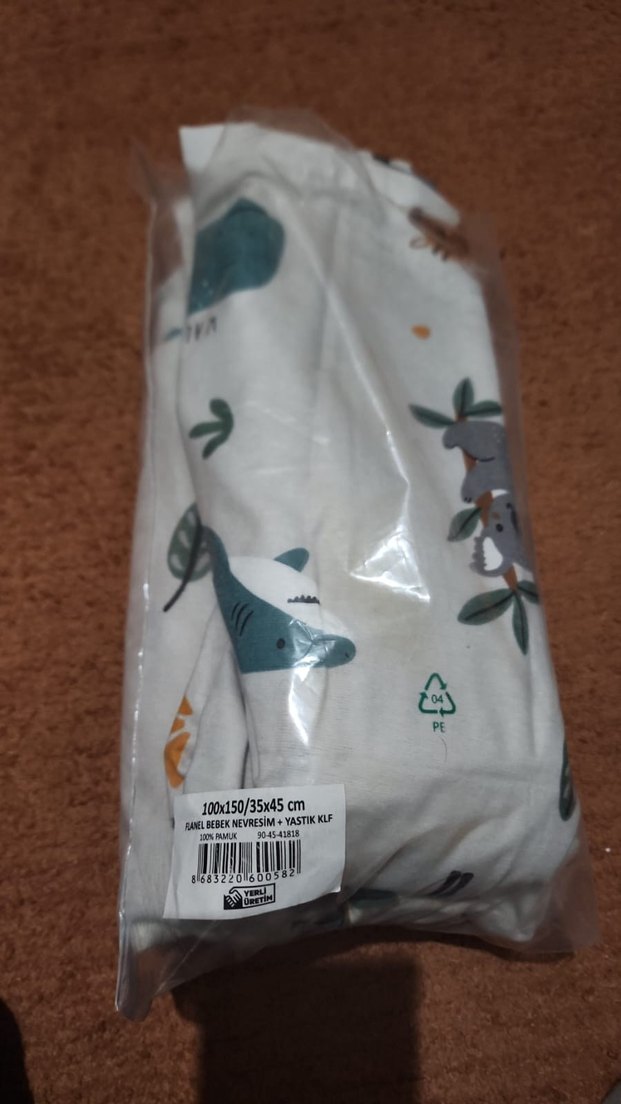 Baskılı Gri Çocuk Nevresim+2 Yastık Kılıfı - Görsel 2