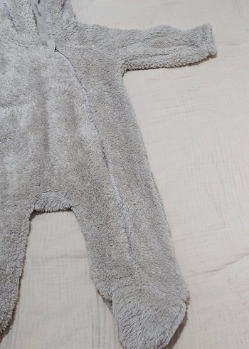 LCW Unisex (6-9 ay) Vizon Renk Ayaklı Bebek Tulum - Görsel 7