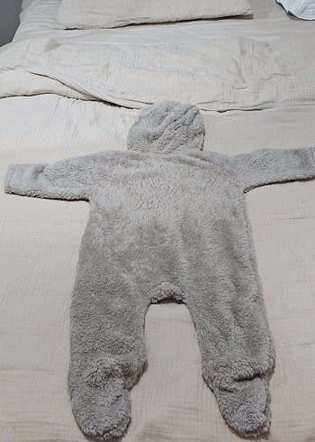 LCW Unisex (6-9 ay) Vizon Renk Ayaklı Bebek Tulum - Görsel 3