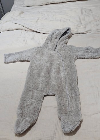 LCW Unisex (6-9 ay) Vizon Renk Ayaklı Bebek Tulum - Görsel 2