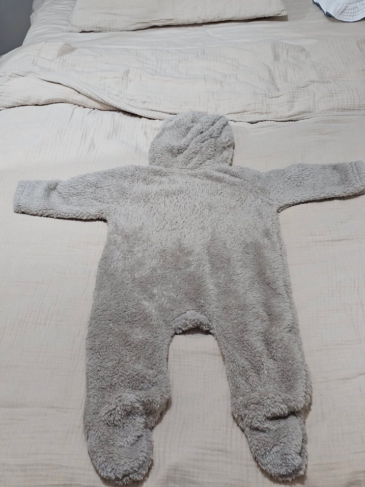 LCW Unisex (6-9 ay) Vizon Renk Ayaklı Bebek Tulum - Görsel 3