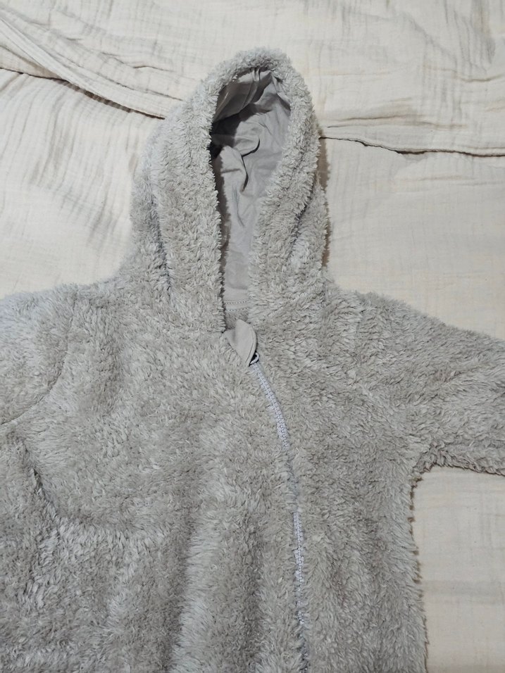 LCW Unisex (6-9 ay) Vizon Renk Ayaklı Bebek Tulum - Görsel 5