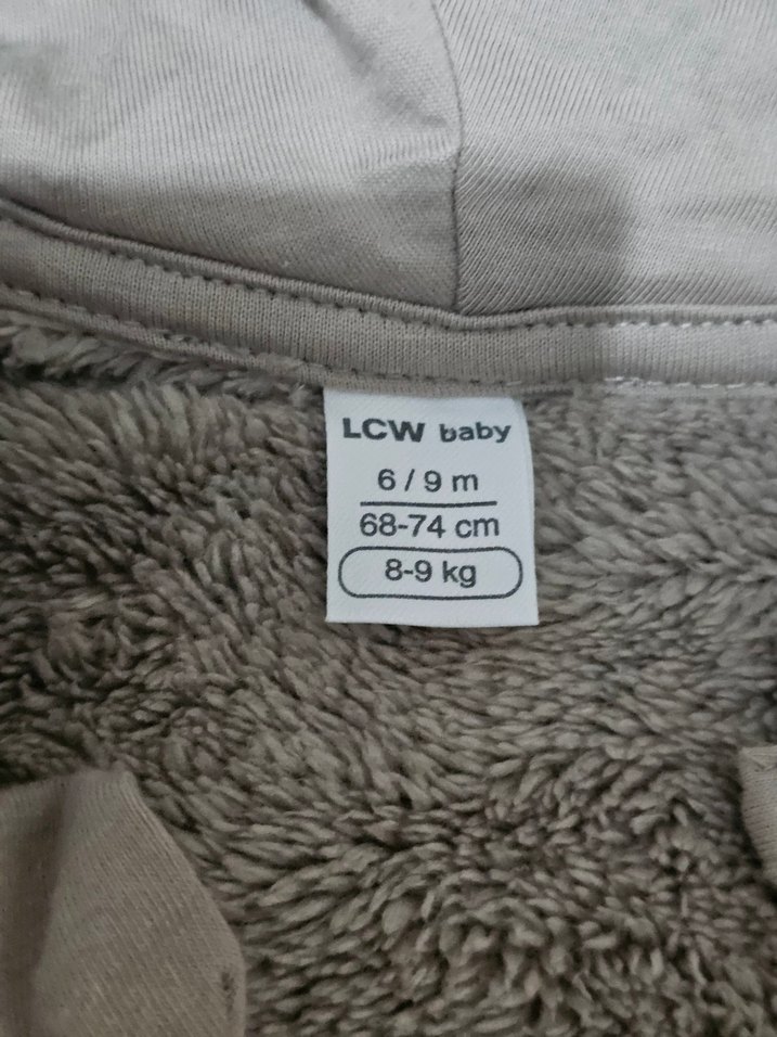 LCW Unisex (6-9 ay) Vizon Renk Ayaklı Bebek Tulum - Görsel 4