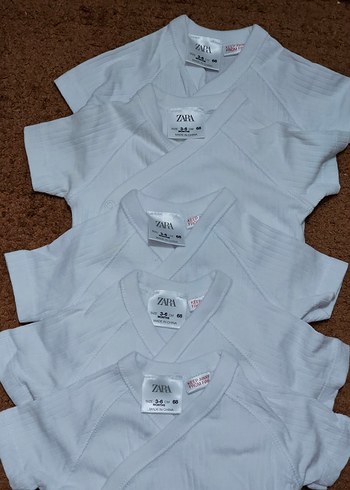 ZARA Unisex (3-6 ay) Bebek 5'li Zıbın - Görsel 2