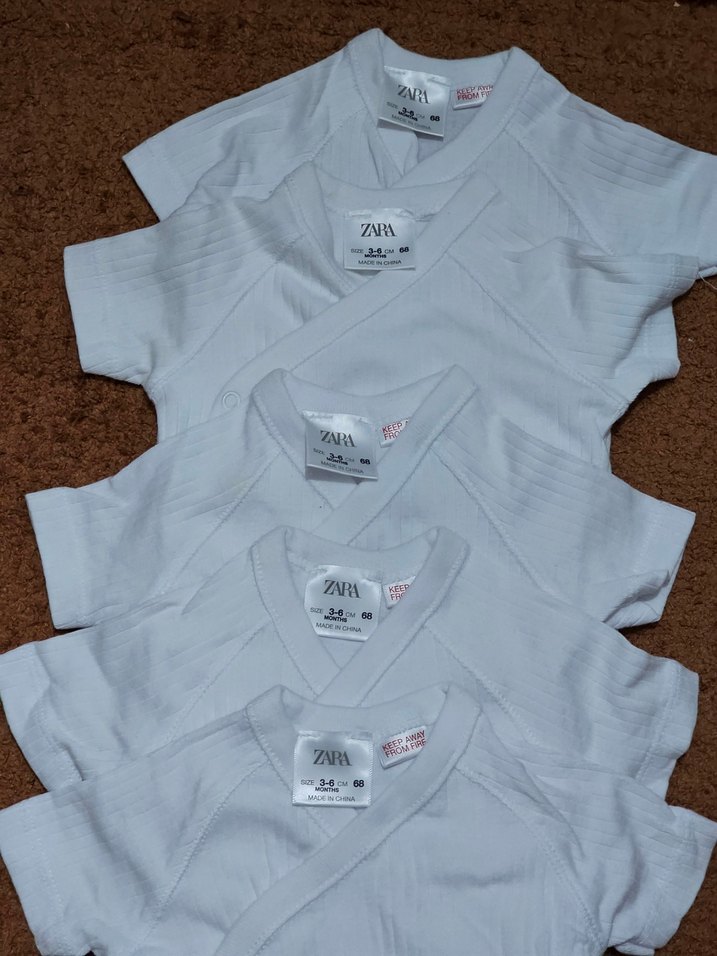 ZARA Unisex (3-6 ay) Bebek 5'li Zıbın - Görsel 2