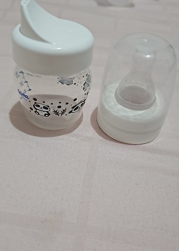 Beyaz Bebek Suluk Aparatlı Biberon - Görsel 2