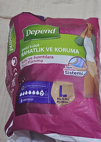 Depend L Beden Koruyucu Külot - Görsel 3