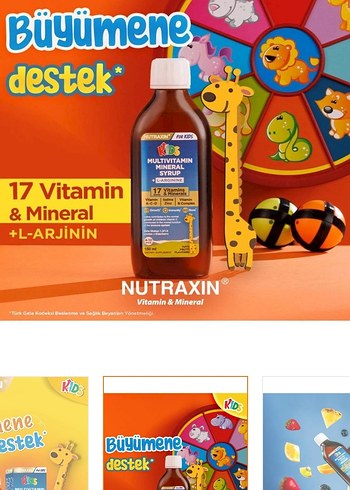 Nutraxin Çocuk Multivitamin Mineral Şurup 150 ml - Görsel 4