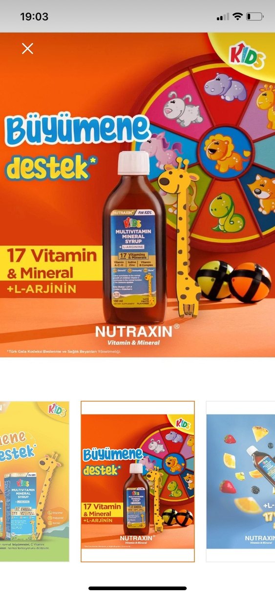 Nutraxin Çocuk Multivitamin Mineral Şurup 150 ml - Görsel 4