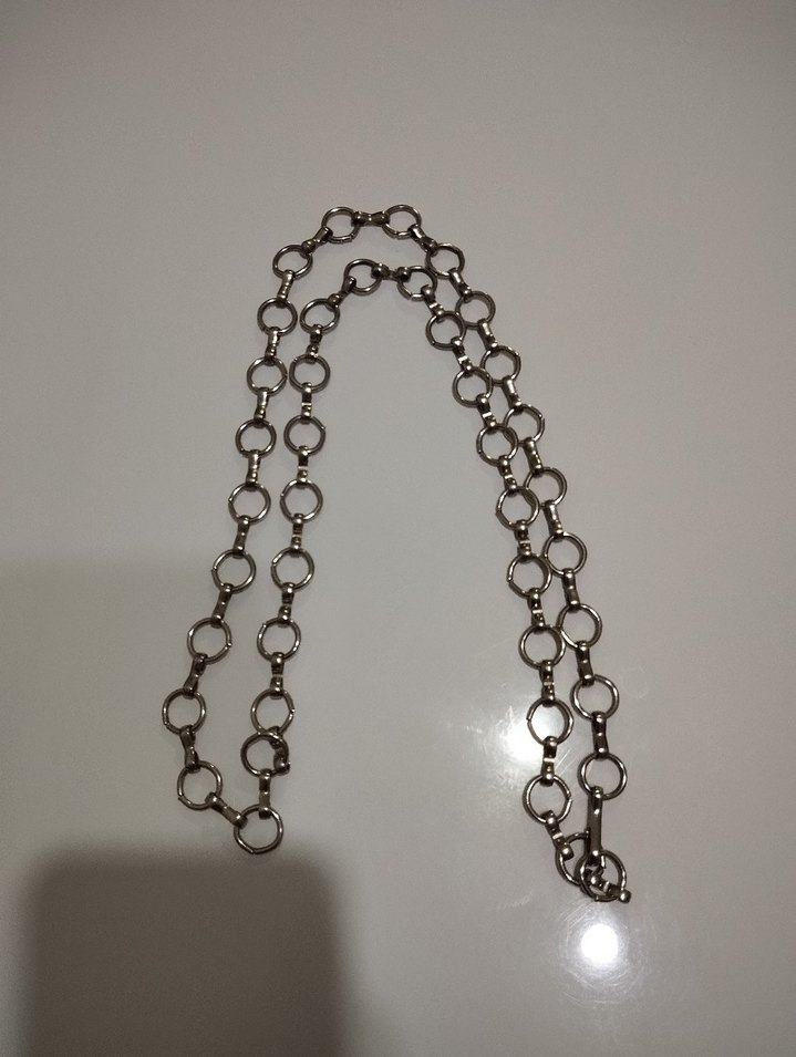 Gri Zincir Detaylı Kadın Vücut Zinciri - Görsel 2