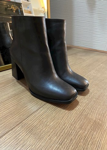 Acı Kahve Hiç Giyilmemiş Topuklu Bot - Görsel 5