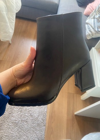 Acı Kahve Hiç Giyilmemiş Topuklu Bot - Görsel 4