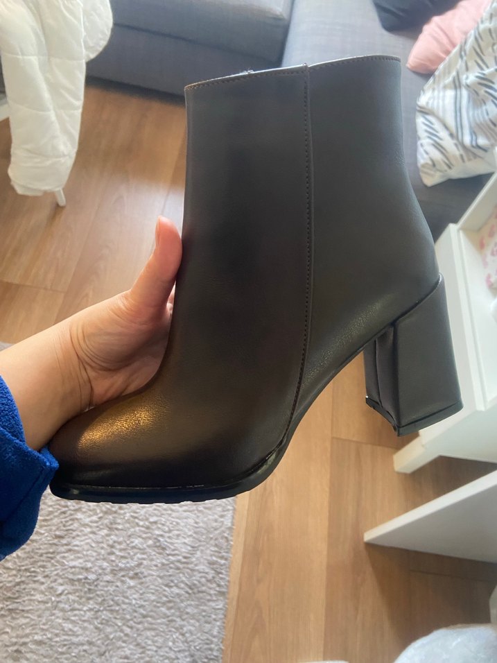 Acı Kahve Hiç Giyilmemiş Topuklu Bot - Görsel 4