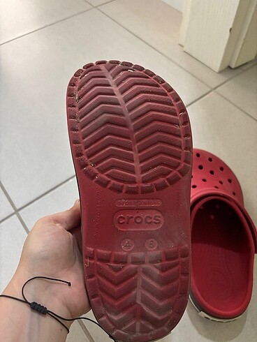 36 Beden kırmızı Renk Orjinal crocs 36-37 no