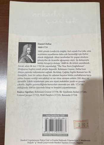 Robinson Crusoe - Daniel Defoe - Görsel 2