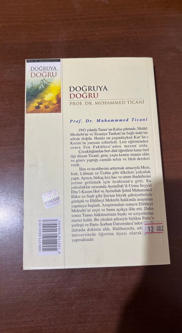 Prof. Dr. Muhammed Ticani - Doğruya Doğru Kitap - Görsel 2