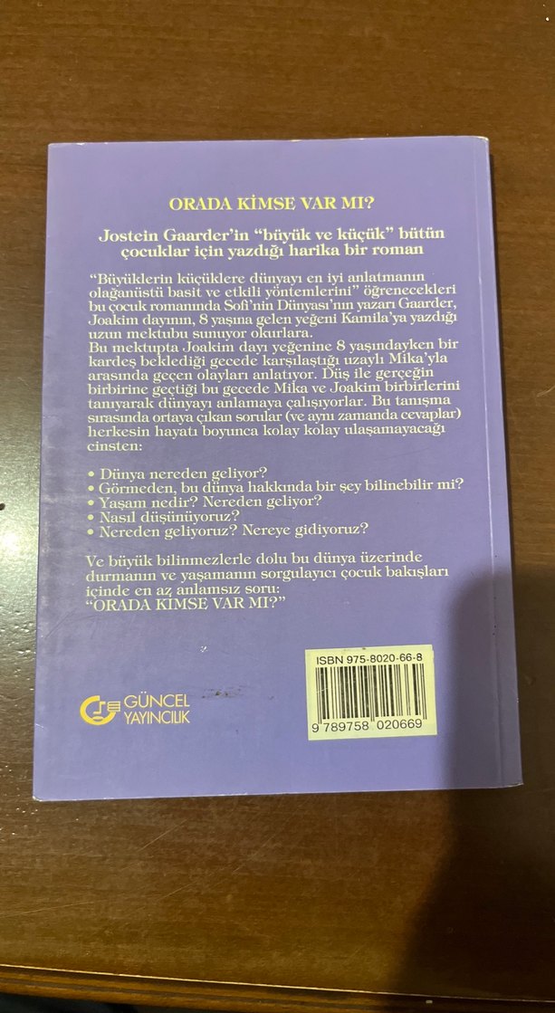 Orada Kimse Var mı? - Jostein Gaarder - Görsel 2
