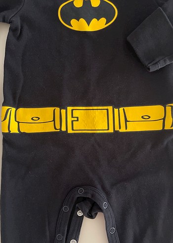 Siyah Batman Desenli Bebek  Tulumu - Görsel 3