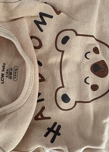 Uzun Kollu Kahverengi Erkek Bebek Takımı - Görsel 2