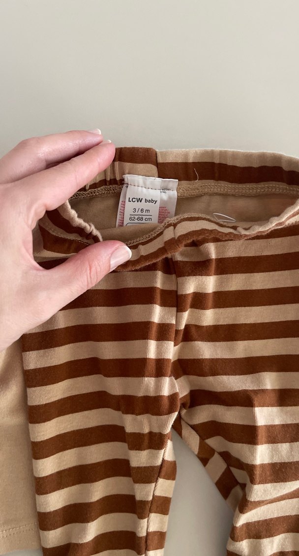 Uzun Kollu Kahverengi Erkek Bebek Takımı - Görsel 3