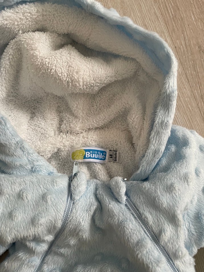 Mavi Bebek Tulum, Nakışlı ve Kürklü - Görsel 3