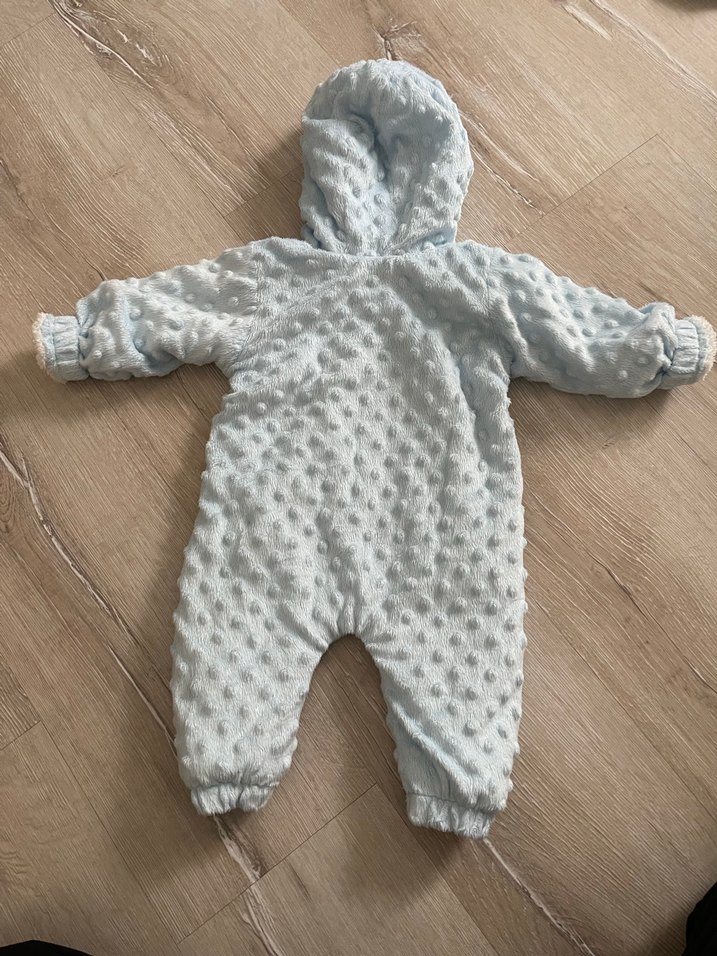 Mavi Bebek Tulum, Nakışlı ve Kürklü - Görsel 2