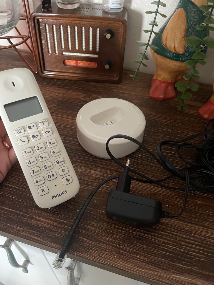 Beyaz Philips Telsiz Telefon D130 - Görsel 4