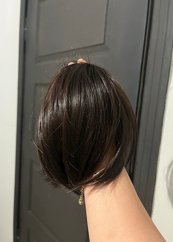 Bej Parlak Saten Saç Tokası - Görsel 3