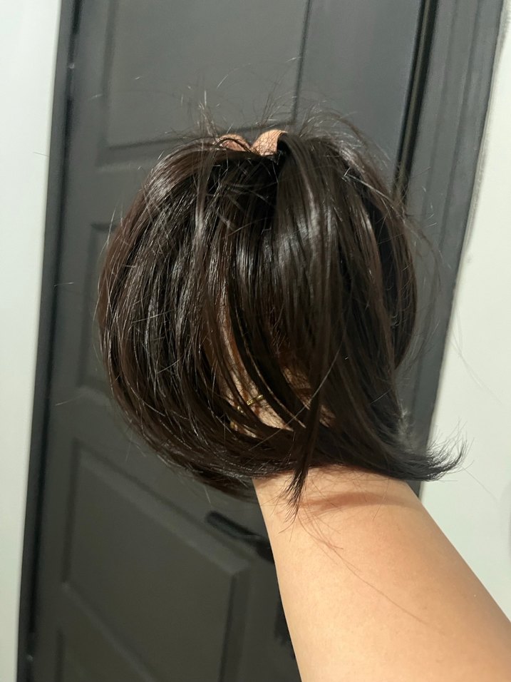 Bej Parlak Saten Saç Tokası - Görsel 4