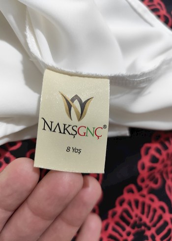 Düğmeli Beyaz Bohem kız çocuk gömlek - Görsel 4