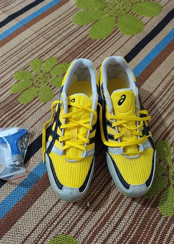 Sarı Asics erkek koşu ayakkabı - Görsel 7