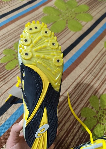 Sarı Asics erkek koşu ayakkabı - Görsel 3