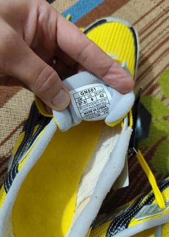 Sarı Asics erkek koşu ayakkabı - Görsel 6