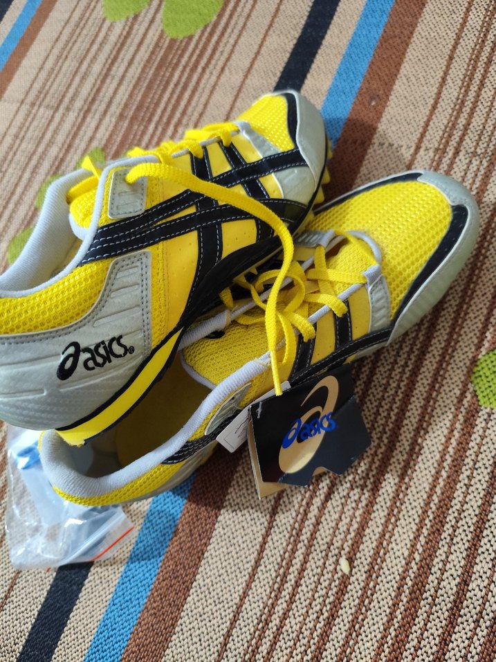 Sarı Asics erkek koşu ayakkabı - Görsel 4