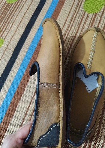 Kahverengi Deri Tokalı Erkek çarık - Görsel 6