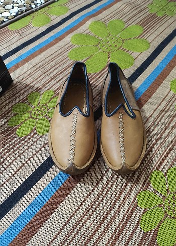 Kahverengi Deri Tokalı Erkek çarık - Görsel 2